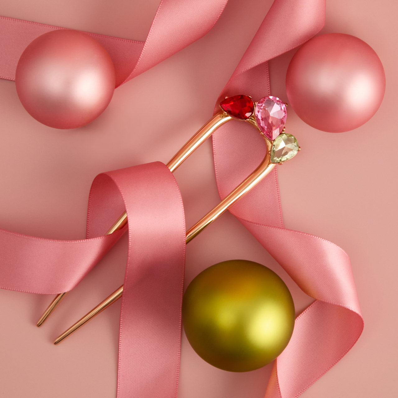 Gemstone French Hair Pin