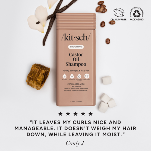 kitsch Castor Oil Nourishing Shampoo & Conditioner Combo