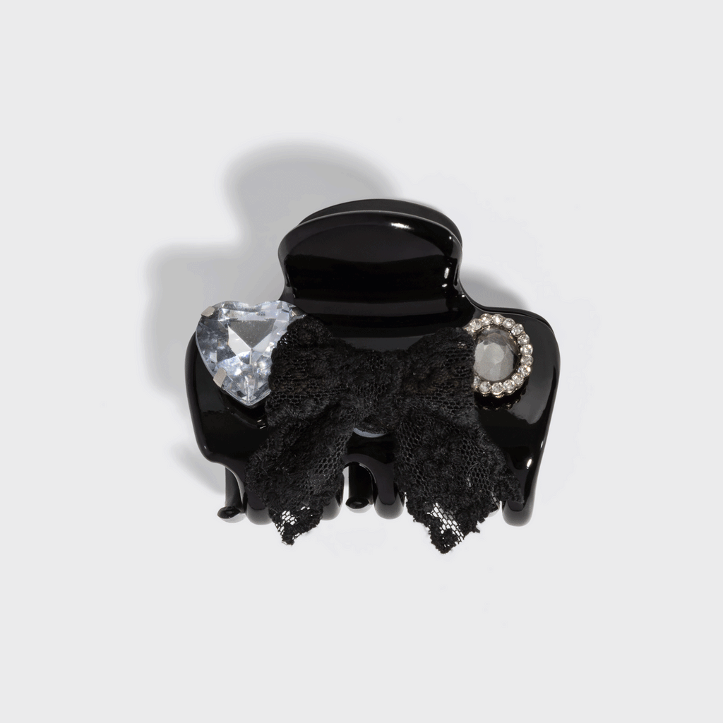 KitschPop™️ Cloud Clip & Charms in Vintage Black