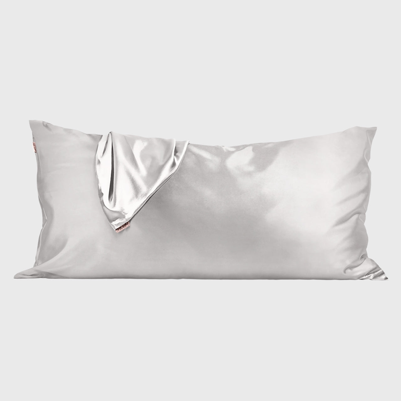 Satin Pillowcase in Silver 4 Pack Bundle - King