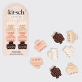 Rosewood Cloud Claw Clips 8pc Set - Mini
