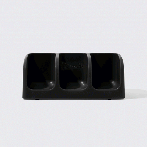 kitsch Black Self-Draining Soap Dish