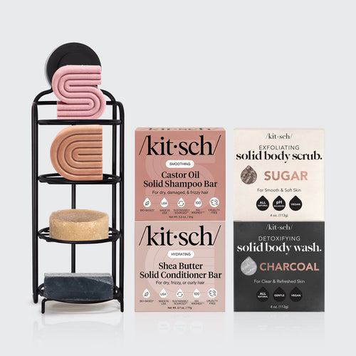 kitsch Build Your Own Shampoo & Conditioner with FREE Self-Draining Shower Caddy