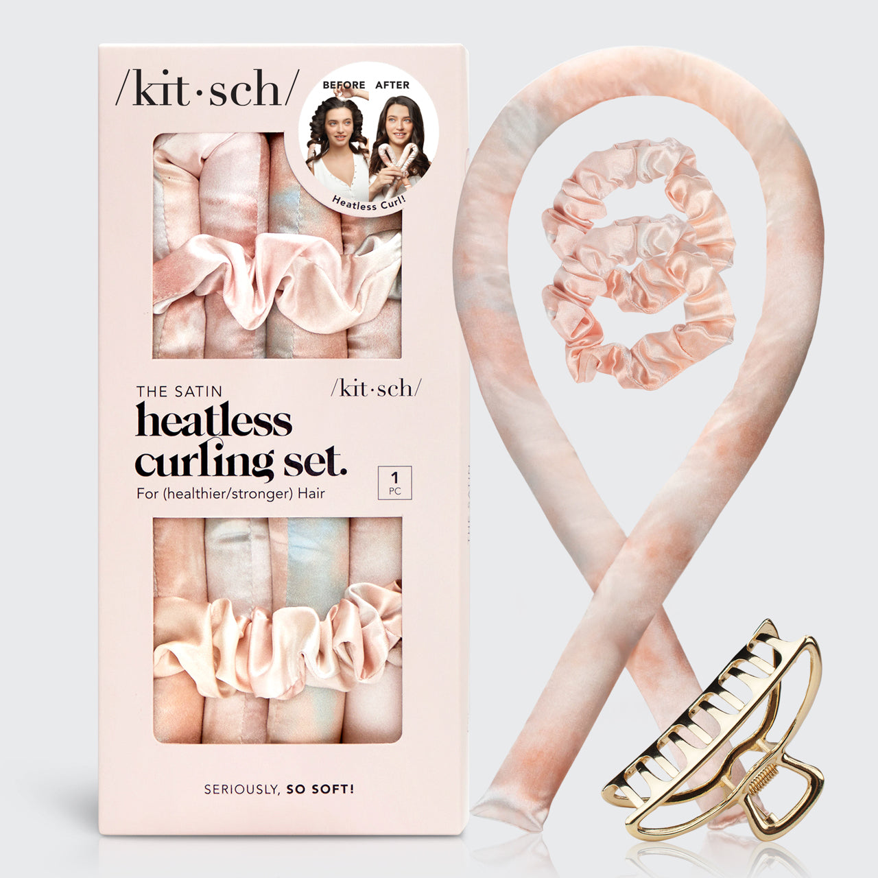 Satin Heatless Hair Curler Bundle