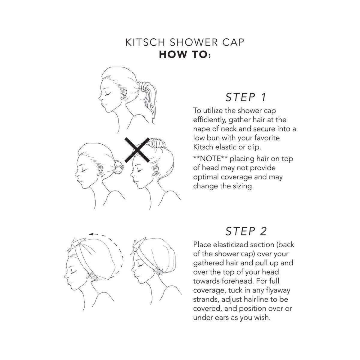 Blush Dot Shower Cap